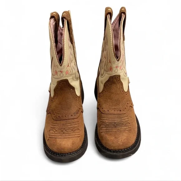 Justin Gypsy Brown and Cream Western Boots. IOB - Picture 8 of 8